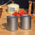 Double Wall Titanium Mug With Lid
